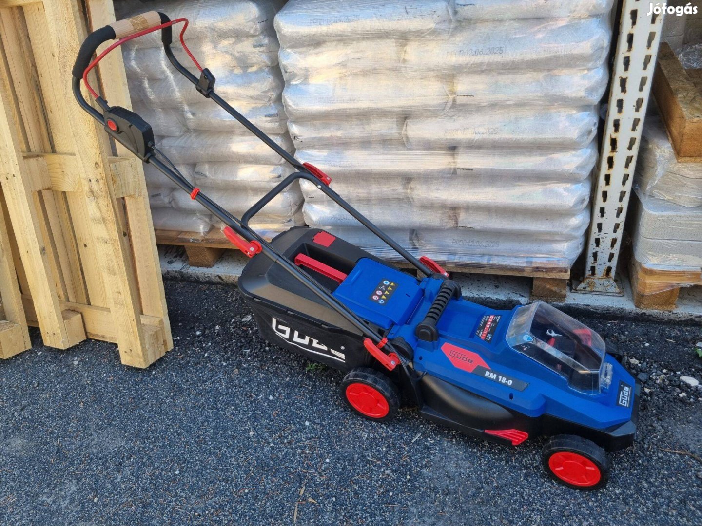 Akkumulátoros fűnyírógép Güde RM 18 akkus fűnyíró időseknek hölgyeknek