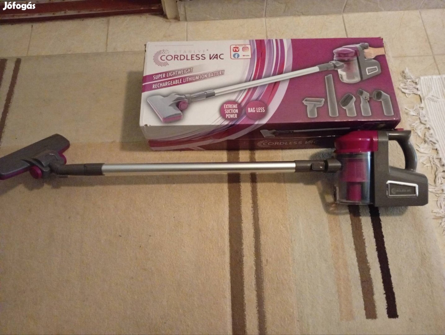 Akkumulatoros porszívó