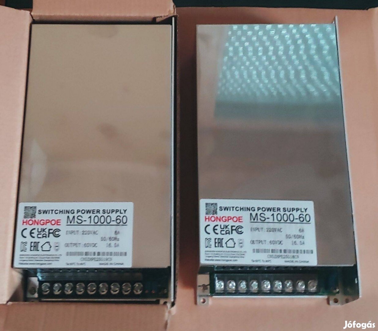 Akkumulátortöltő tápegység 0-60V/1000W (2db.)