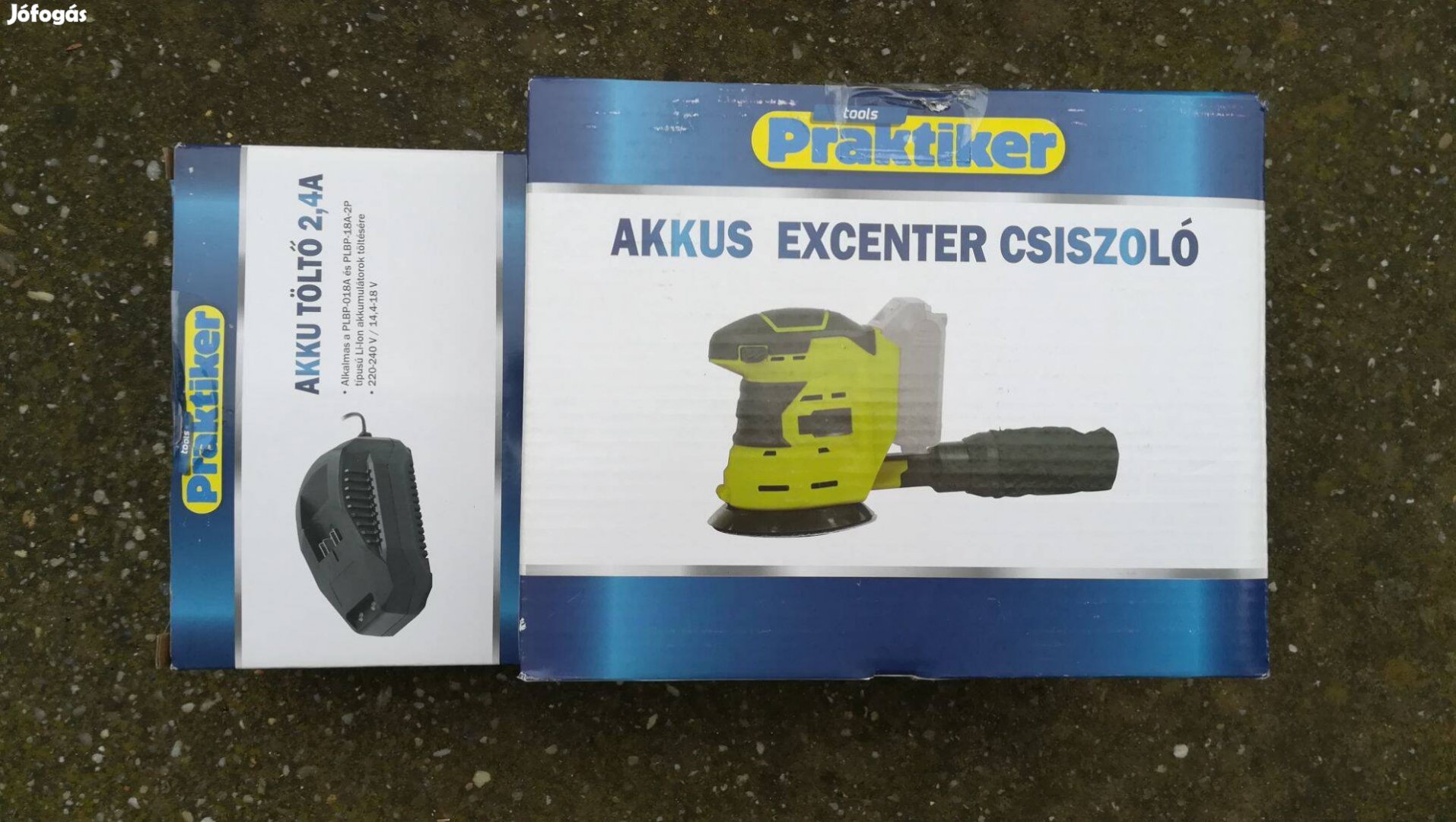 Akkus excenter csiszoló. töltővel. A bolti ár alatt. (27000.-)