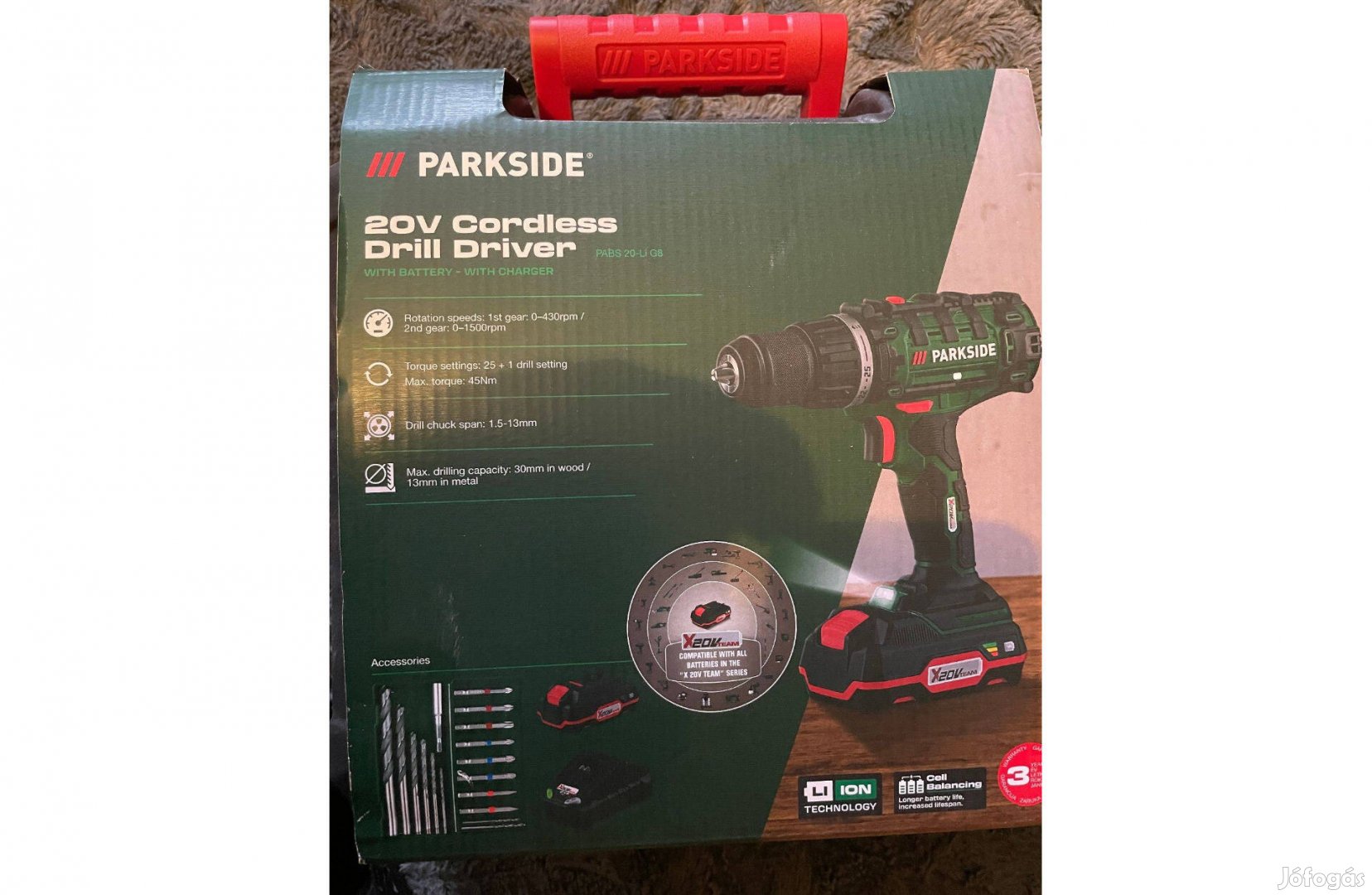 Akkus fúró csavarozó Parkside