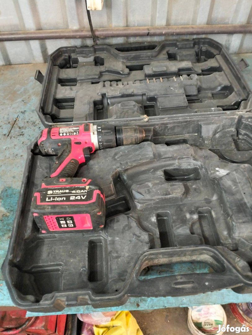 Akkus furógép kofferben tőltő nélkűl jól működik