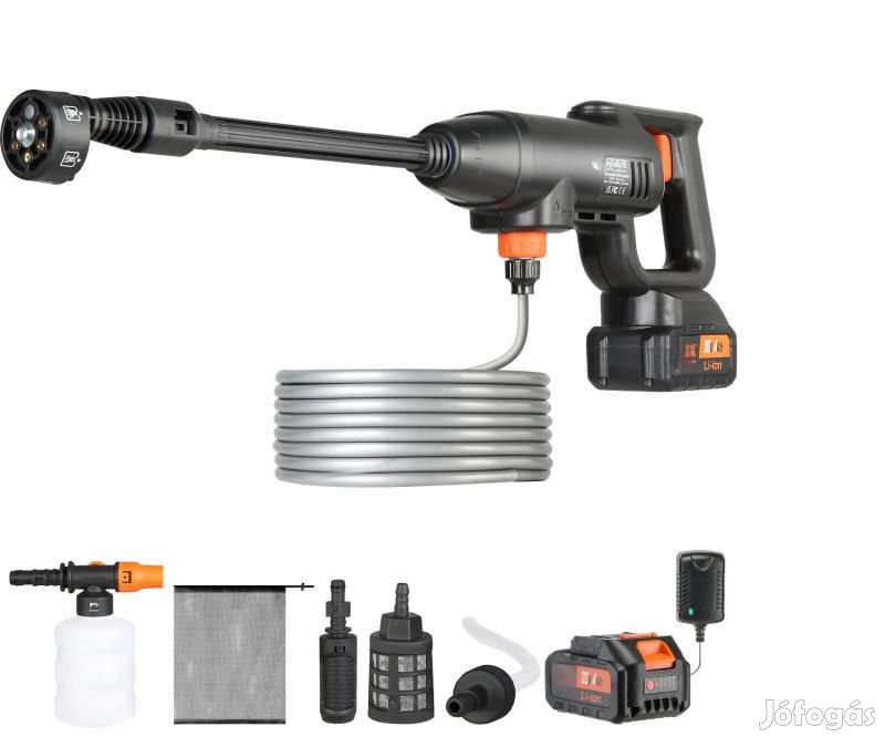 Akkus magasnyomású mosó és autómosó 220 W 40bar