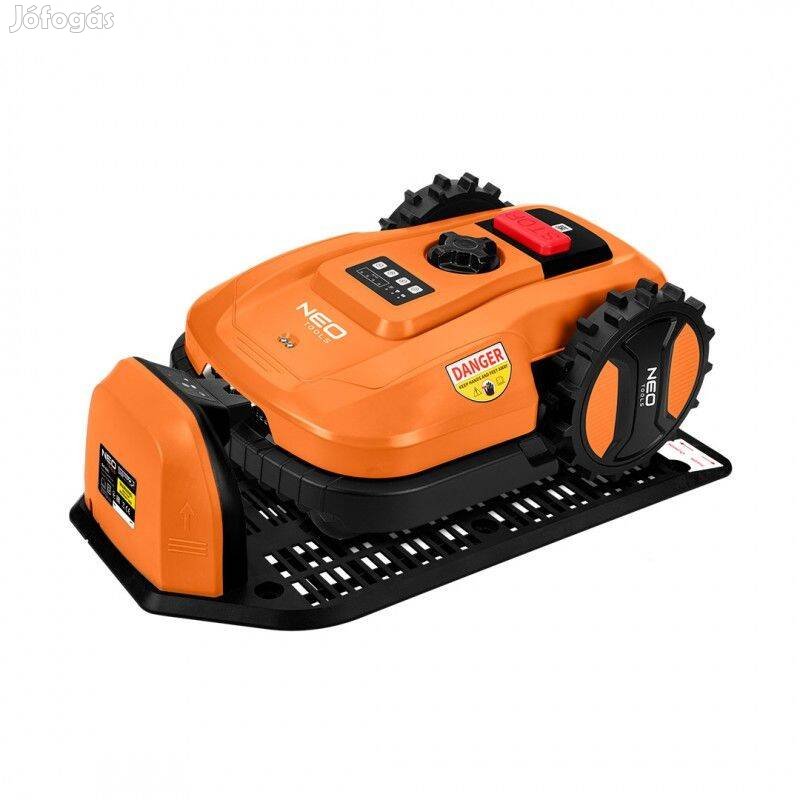 Akkus robotfűnyíró szénkefementes NEO Tools Energy+ 18V IOS és Android