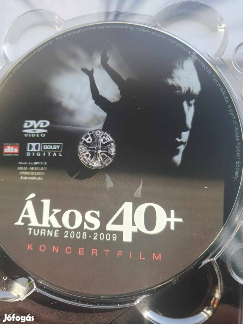 Ákos 40+ 2008-2009 Turné. Új dvd. Csak kibontva volt