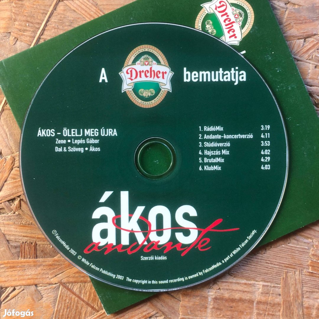 Ákos Andante Ölelj meg újra maxi CD