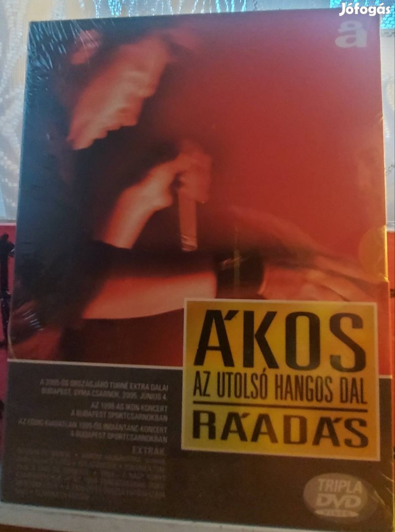 Ákos Az Utolsó Hangos Dal Ráadás tripla dvd