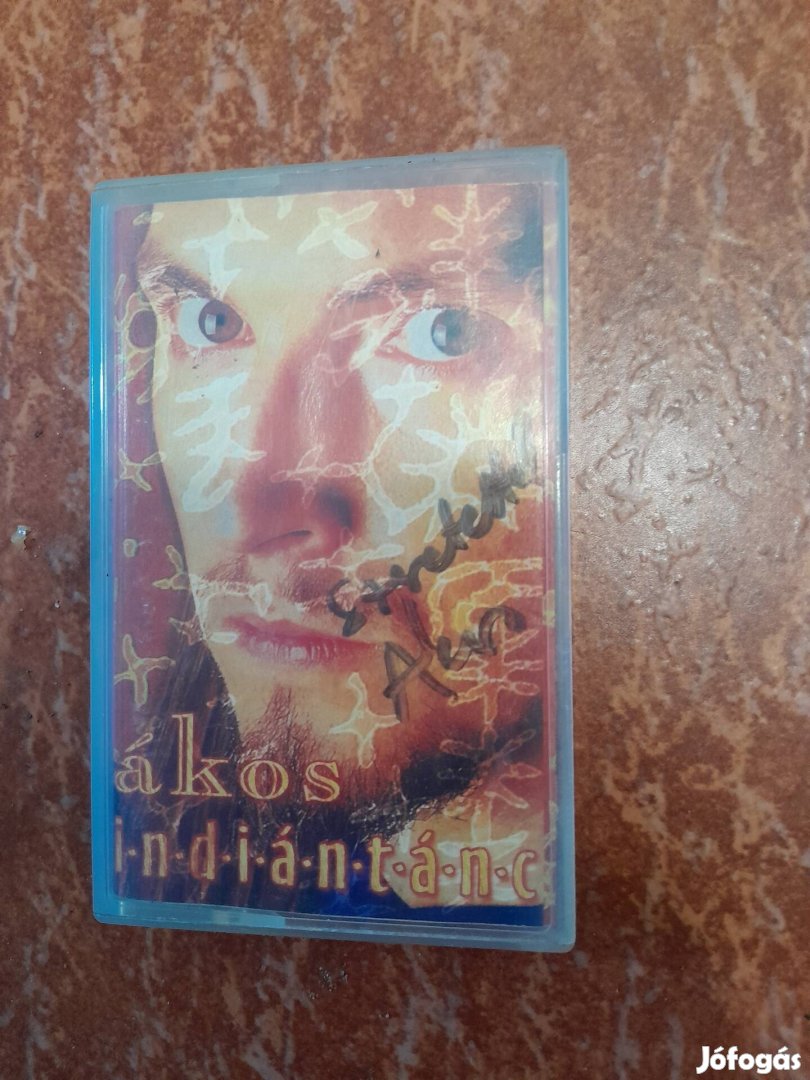 Ákos Indántánc Dedikált zenei kazetta