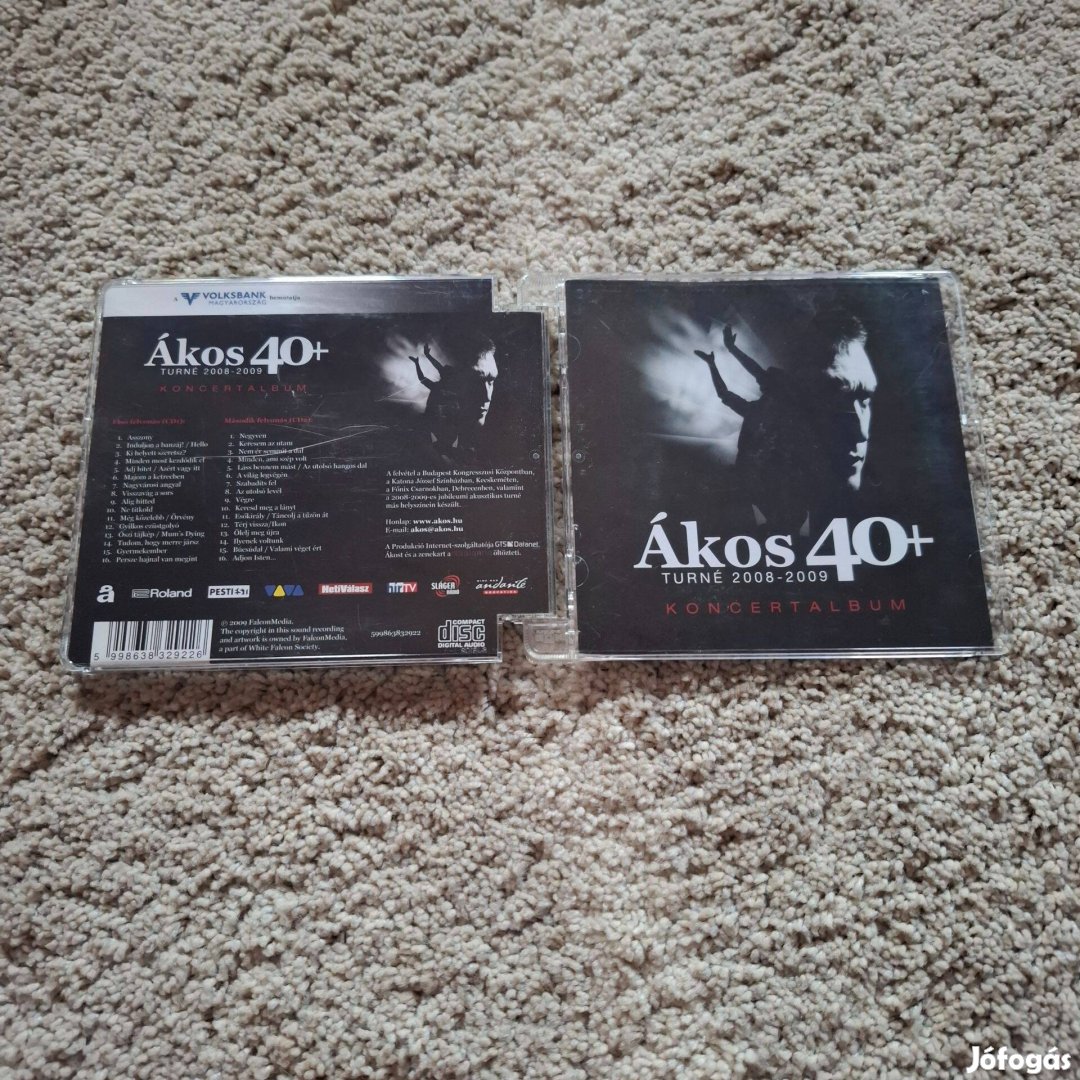 Ákos - 40+ Turné 2008-2009 Koncertalbum 2Cd