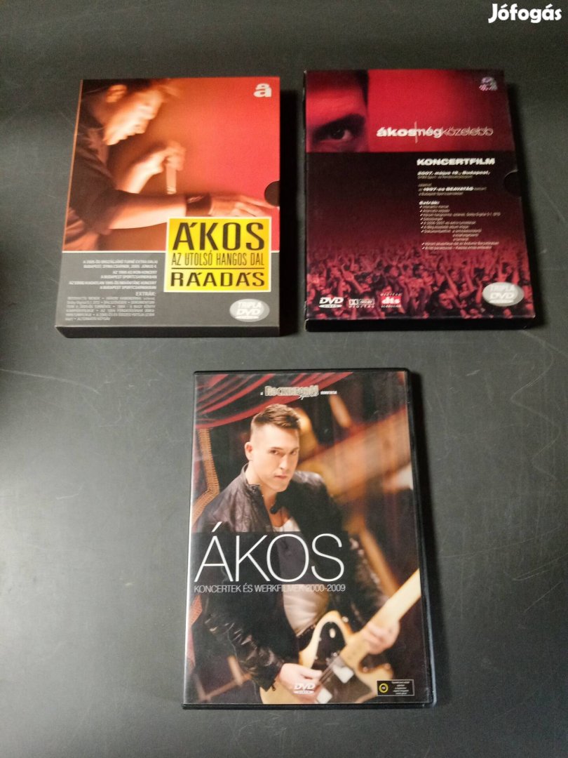 Ákos dvd-k egyben újszerű 