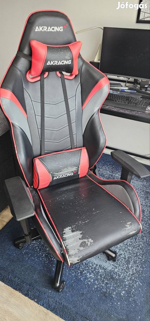 Akracing háttámaszos gamer szék eladó