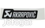 Akrapovic hőálló matrica 120x35mm fekete