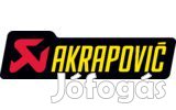 Akrapovic hőálló matrica 120x35mm sárga