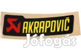 Akrapovic hőálló matrica 90x26mm