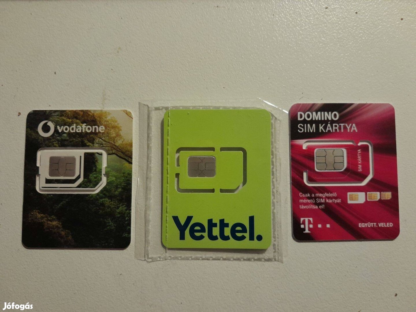 Aktivált, regisztrált Vodafone (One), Yettel, Telekom SIM kártya