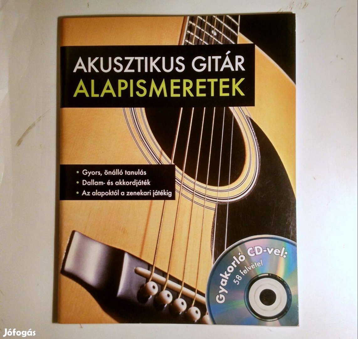 Akusztikus Gitár Alapismeretek (Frank Walter) 2012 (CD-vel) 7kép+tarta