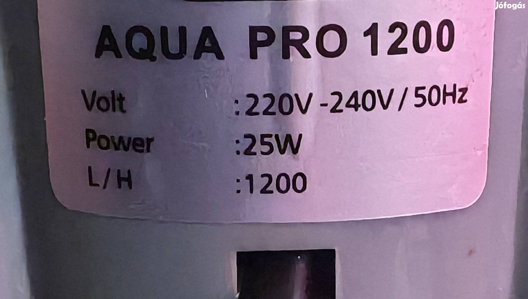 Akvárium külső szűrő 1200 L/H 50-250 Litereshez