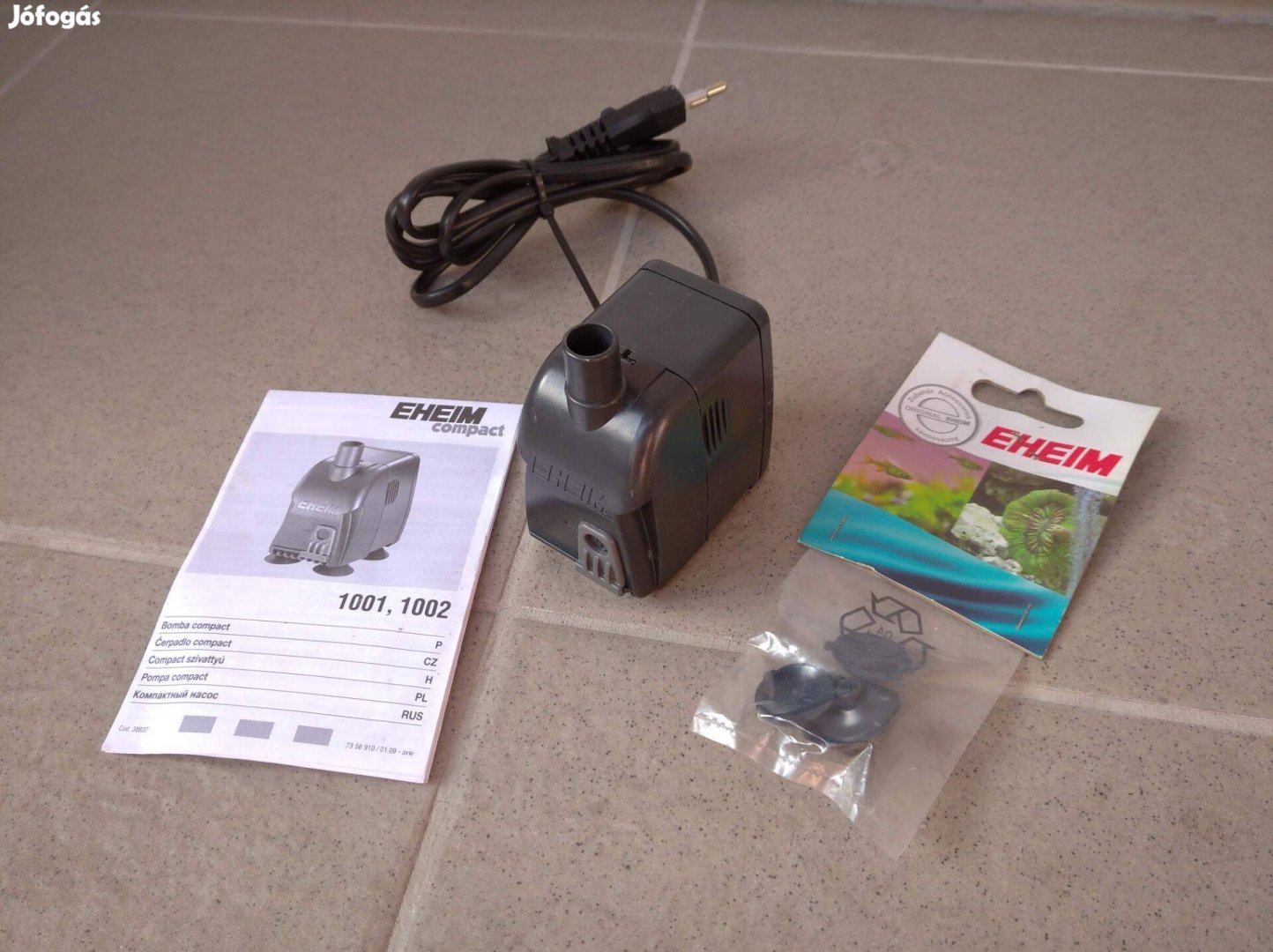 Akvárium vízpumpa. Eheim Compact 1001. 600L/h