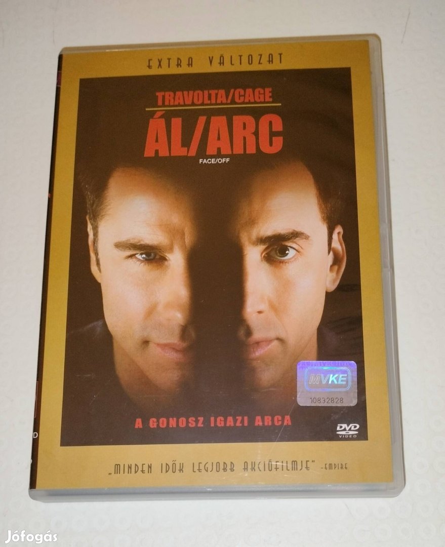 Ál arc , álarc dvd Travolta, Cage 