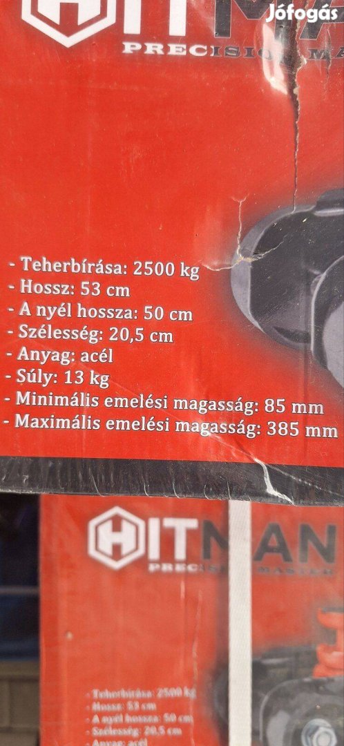 Alacsony profilú krokodil emelő 2,5T