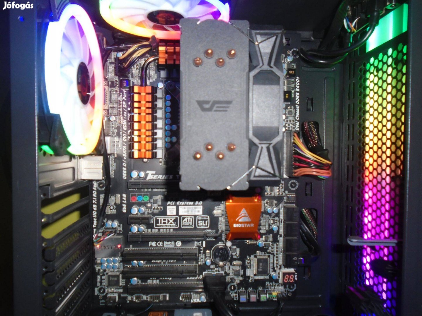 Alaplap : Biostar tz77xe4 + Processzor : i7-3770 +RGB Hűtő