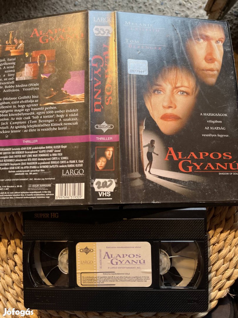 Alapos gyanú vhs kazetta