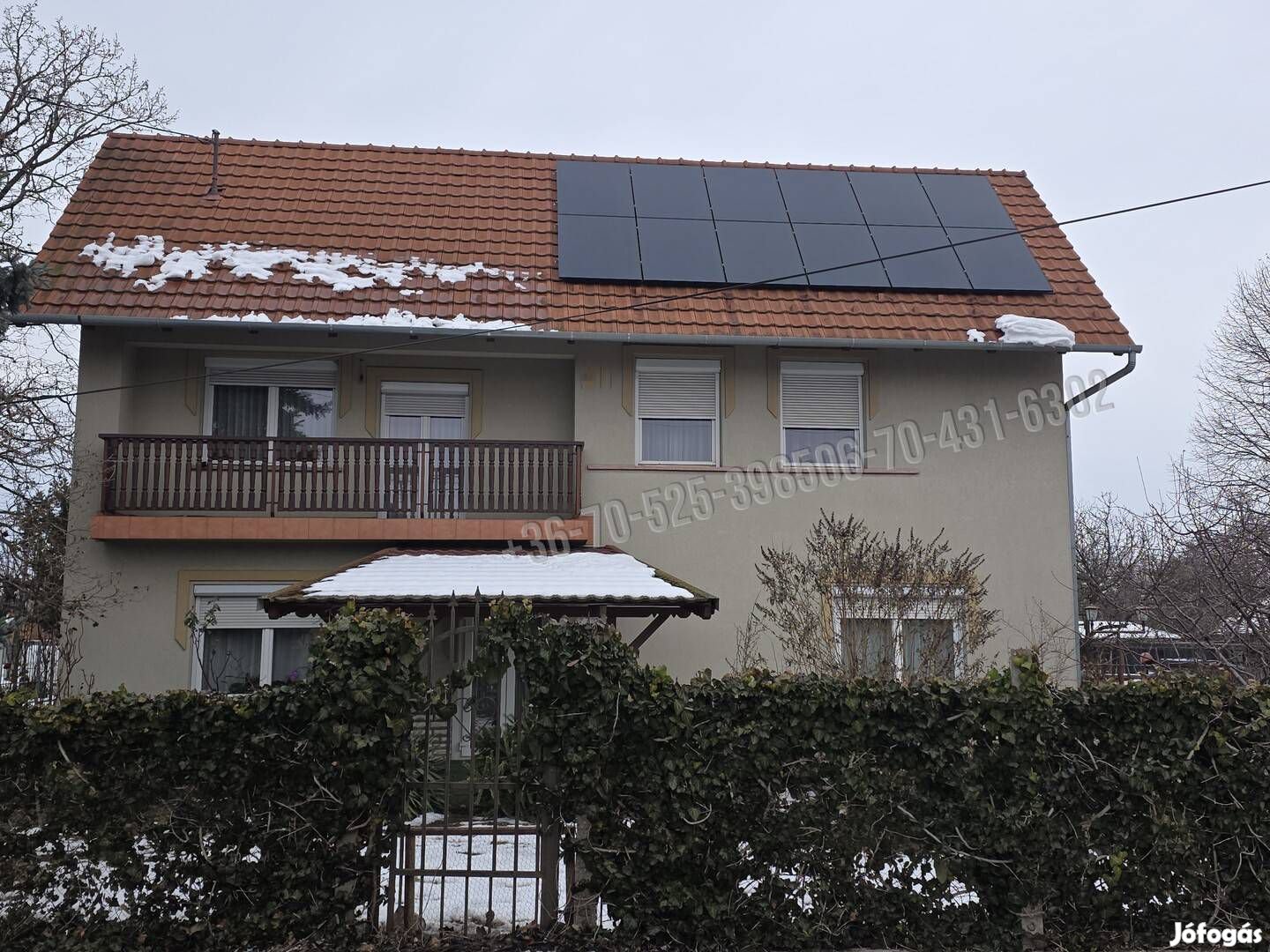 Albertirsán napelemes, szaunás igényes kétgenerációs