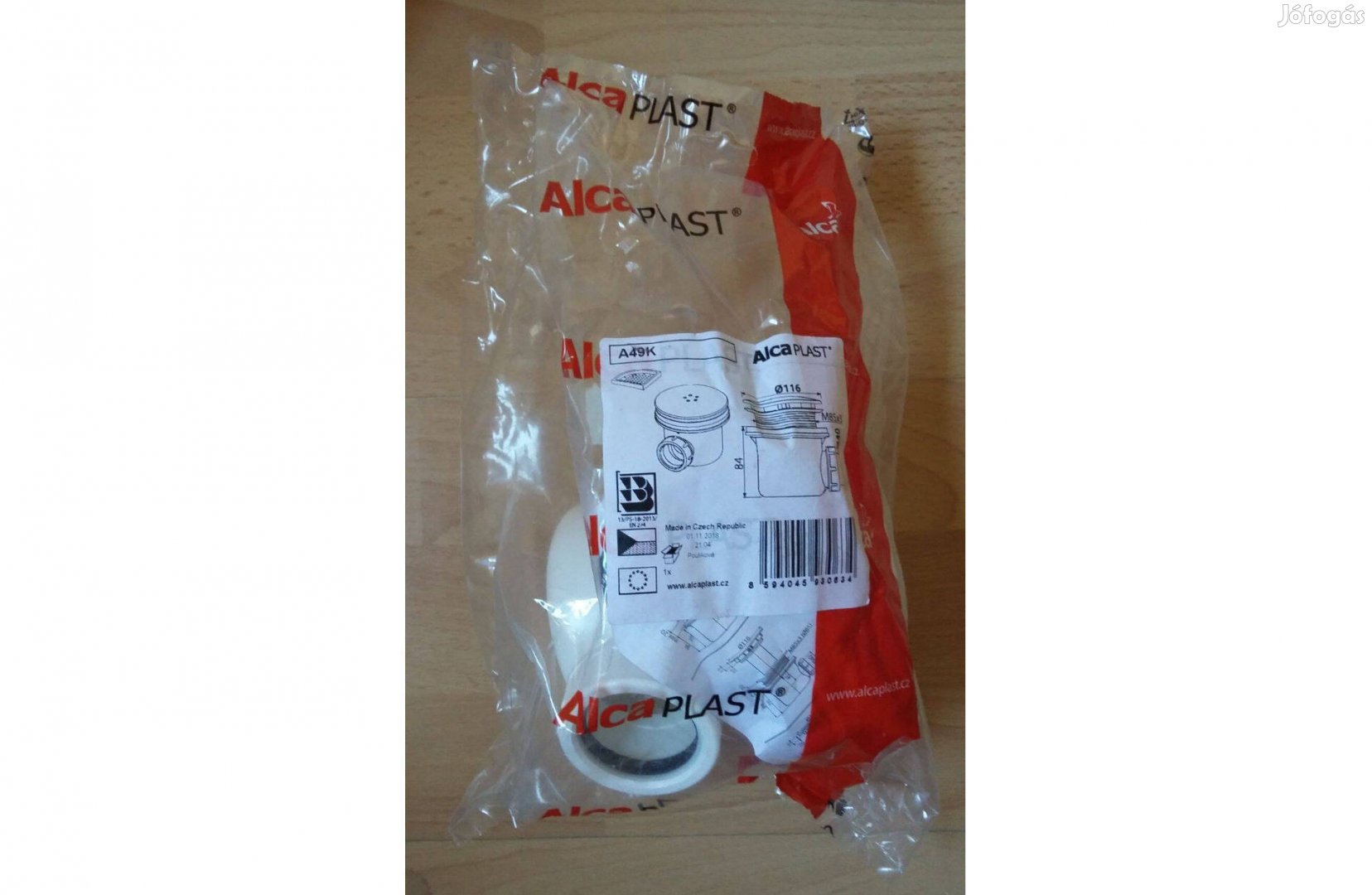 Alcaplast A49K Lux zuhanytálca szifon fém 90 mm Eladó!