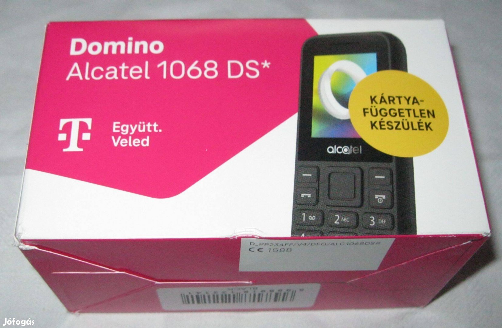 Alcatel 1068 DS mobiltelefon domino csomagban