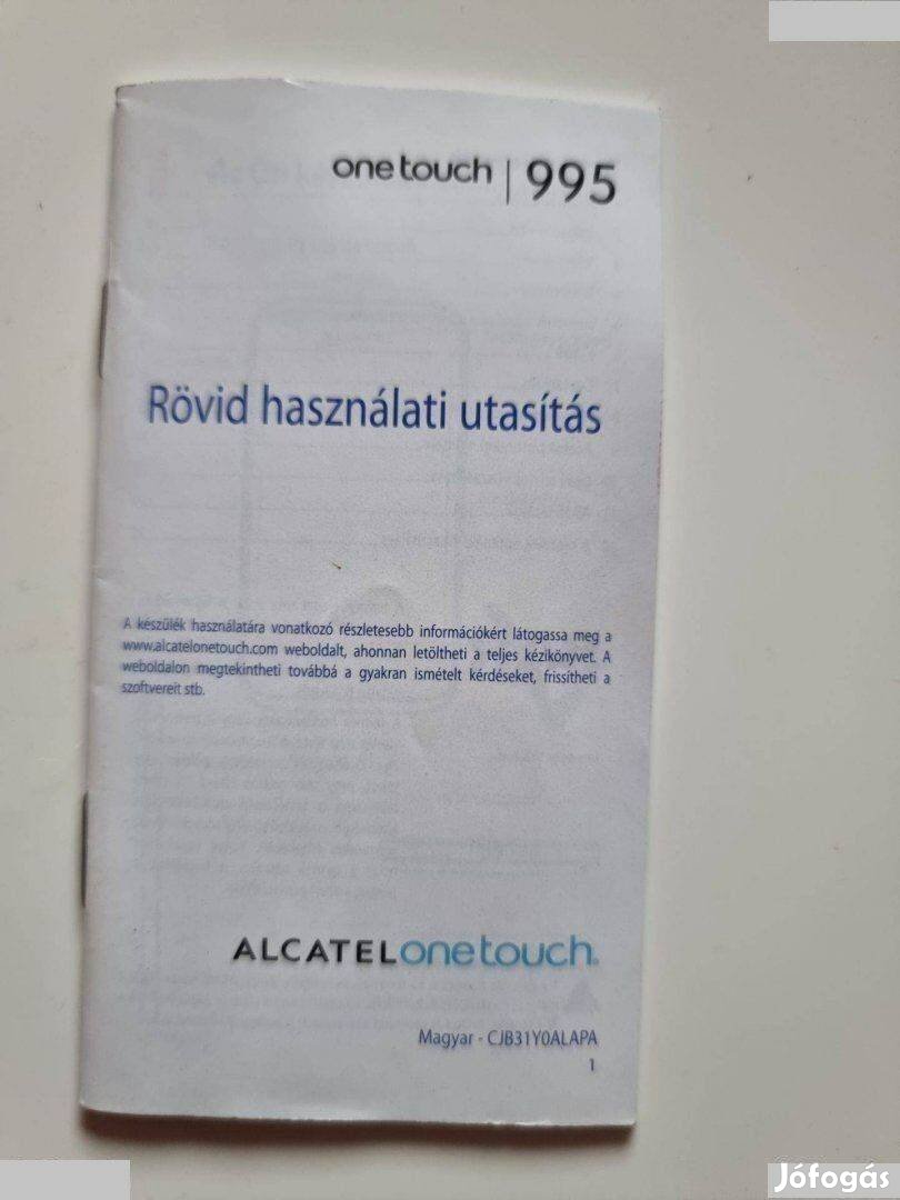 Alcatel One Touch Club magyar nyelvű Használati útmutató eladó