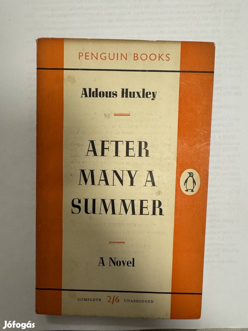 Aldous Huxley After Many a Summer angol nyelven