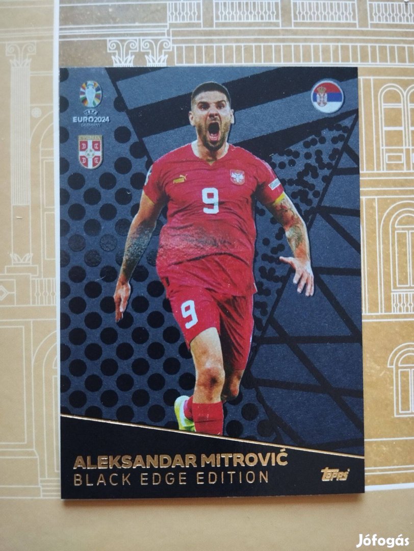 Aleksandar Mitrovic (Szerbia) Black Edge Euro 2024 kártya