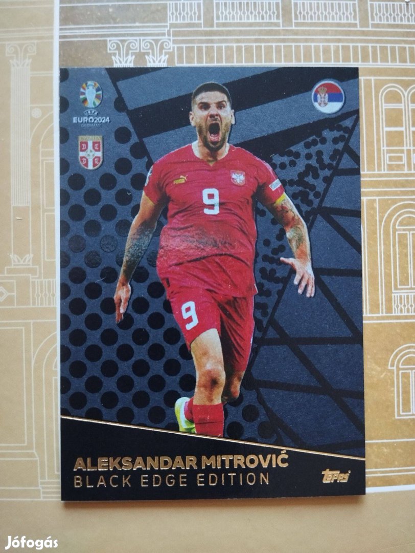 Aleksandar Mitrovic (Szerbia) Black Edge Euro 2024 kártya