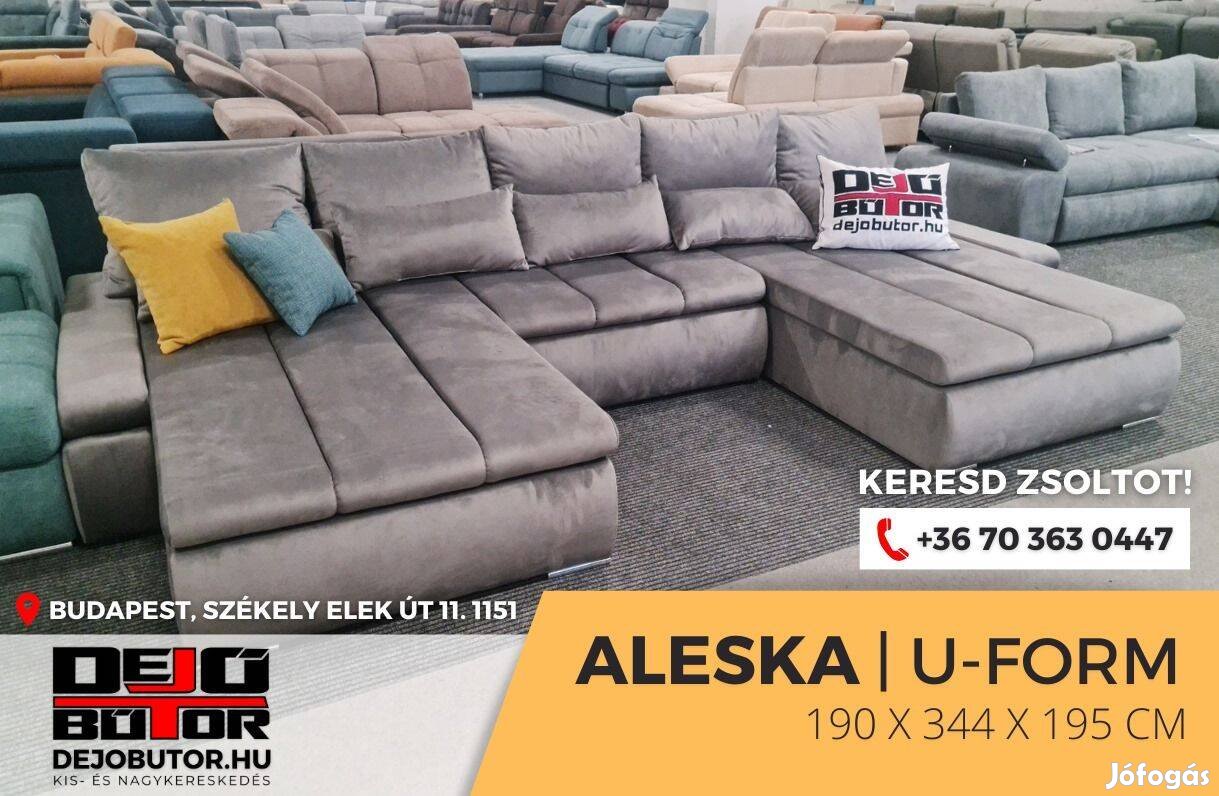 Aleska 1. ualak kanapé ülőgarnitúra 195x344x195 cm ágyazható bútor