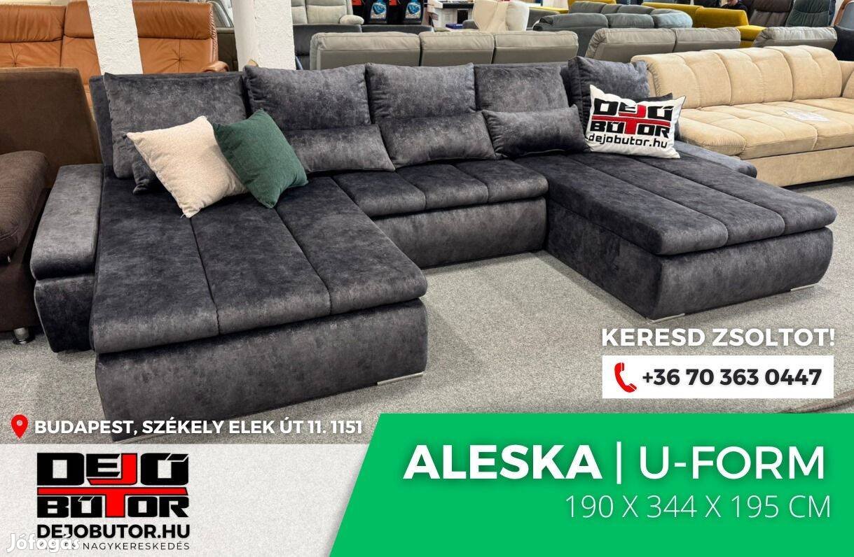 Aleska sarok kanapé bútor ülőgarnitúra 195x344x195 cm ualak