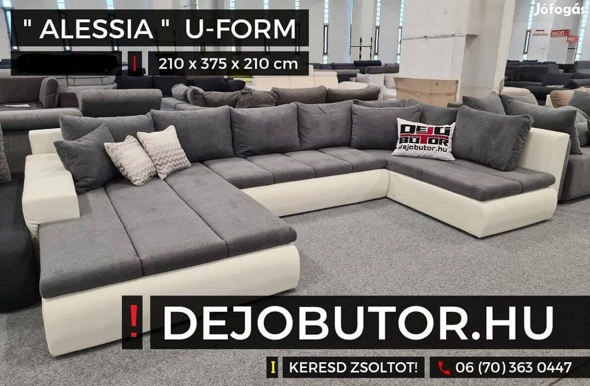 Alessia sarok kanapé ülőgarnitúra 210x375x210 cm ualak gray