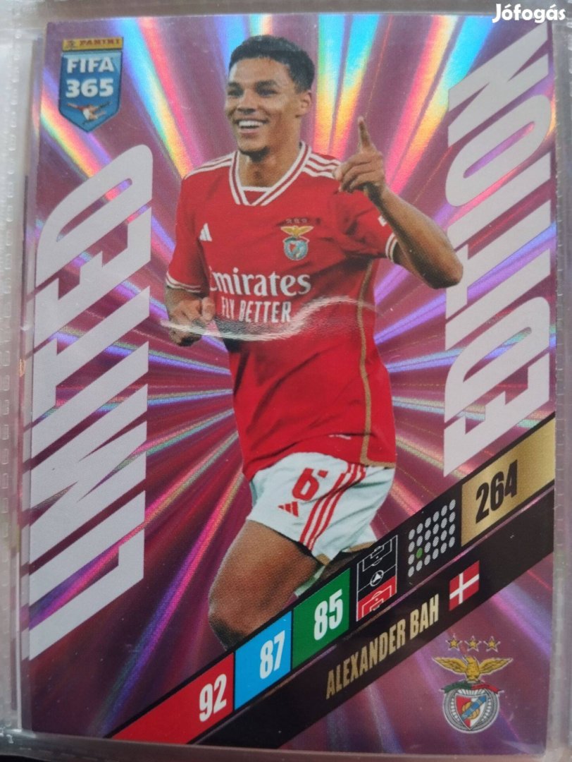 Alexander Bah (Benfica) FIFA 365 2024 Limited edition focis kártya