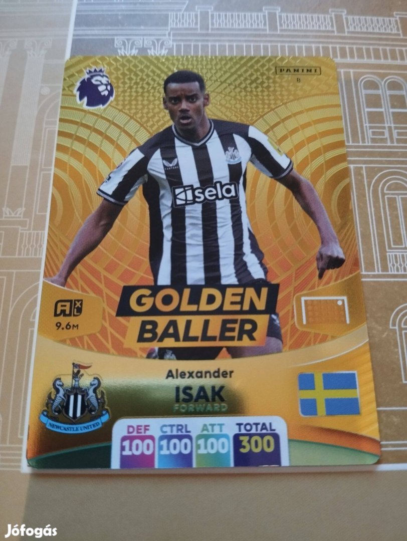 Alexander Isak (Newcastle) FIFA 365 2024 Golden Baller focis kártya