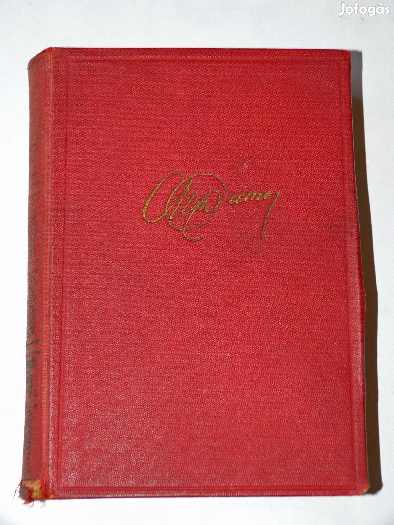 Alexandre Dumas A varázsló / Madame Dubarry / antik könyv Wodianer Nyo