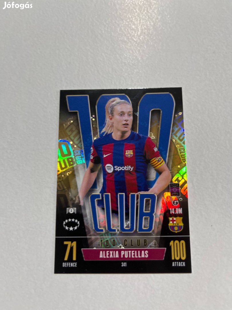 Alexia Putellas 100 Club focis kártya