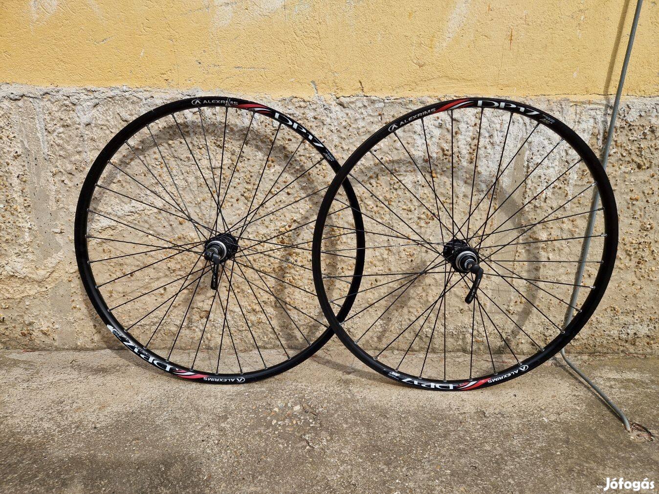 Alexrims DP17/ Shimano XT tárcsafékes kerékszett