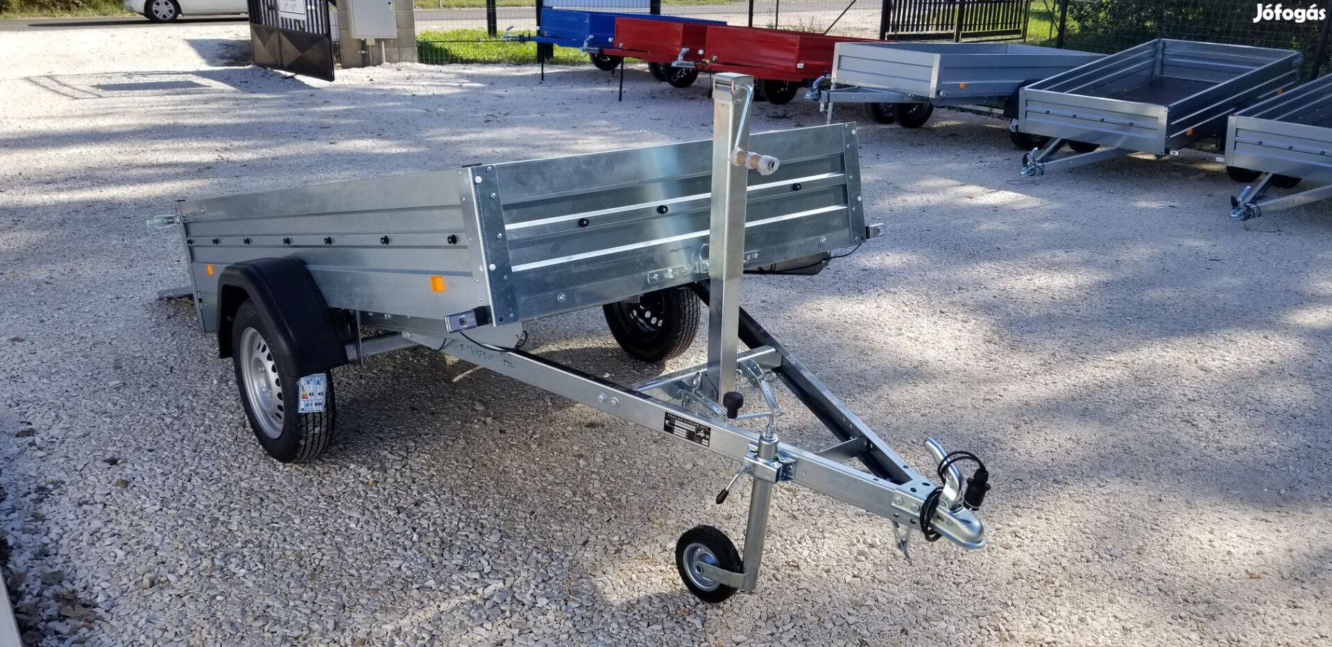 Alfa 12515MN.75FAB Új 244x144cm Billenős + Feljáróhátsóajtóval 750kg