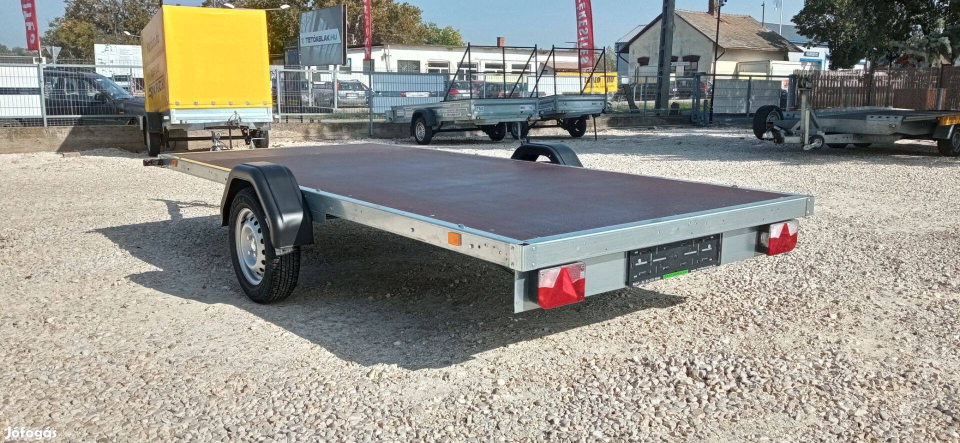 Alfa 13616MP.75 Új Síkplatós, 366x160cm 750kg