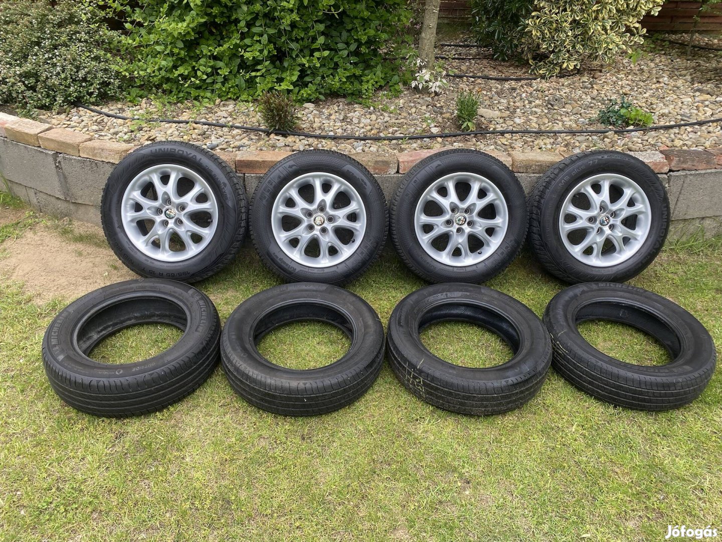 Alfa 147 156 GT 5x98 15col alu 4db téli+4db nyári 70e/összesen