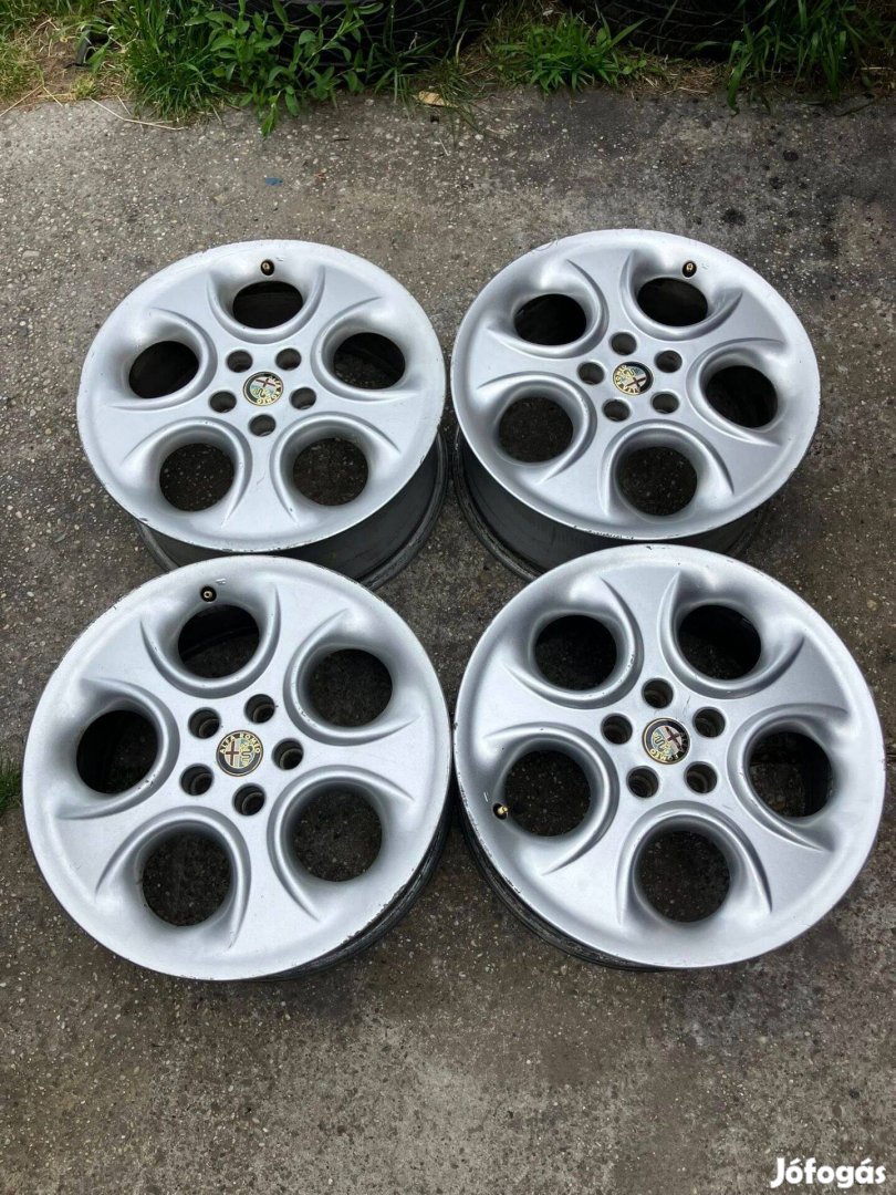 Alfa 166 5x108 17" alufelni garnitúra kiváló állapotban