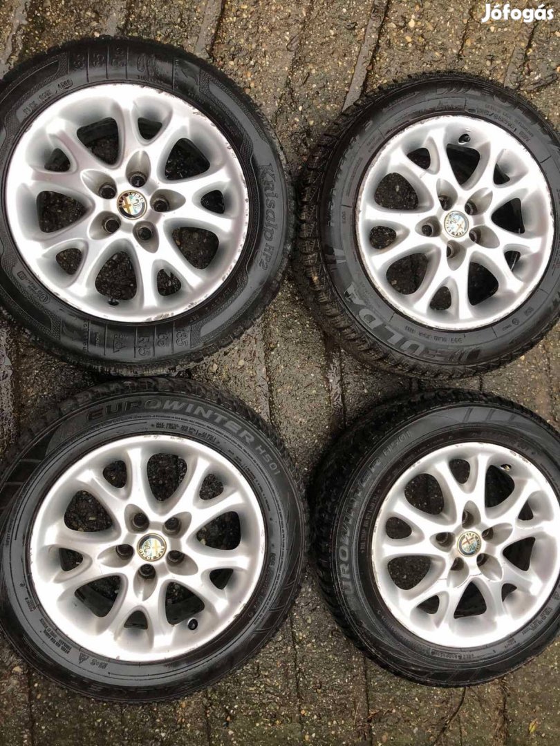 Alfa Romeo 147 156 GT 5x98 185/65r15 téli gumikkal 35e/4db