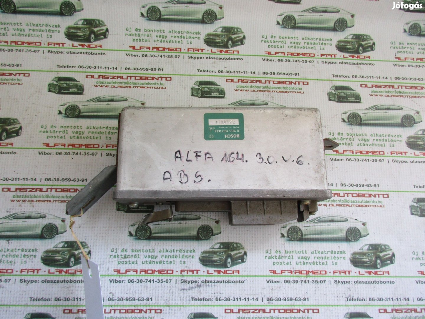 Alfa Romeo 164 abs vezérlő elektronika 0265100034