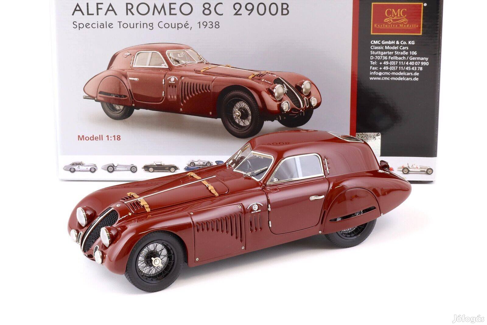 Alfa Romeo 8C 2900 B Speciale Touring Coupé 1938 1:18 CMC M-107