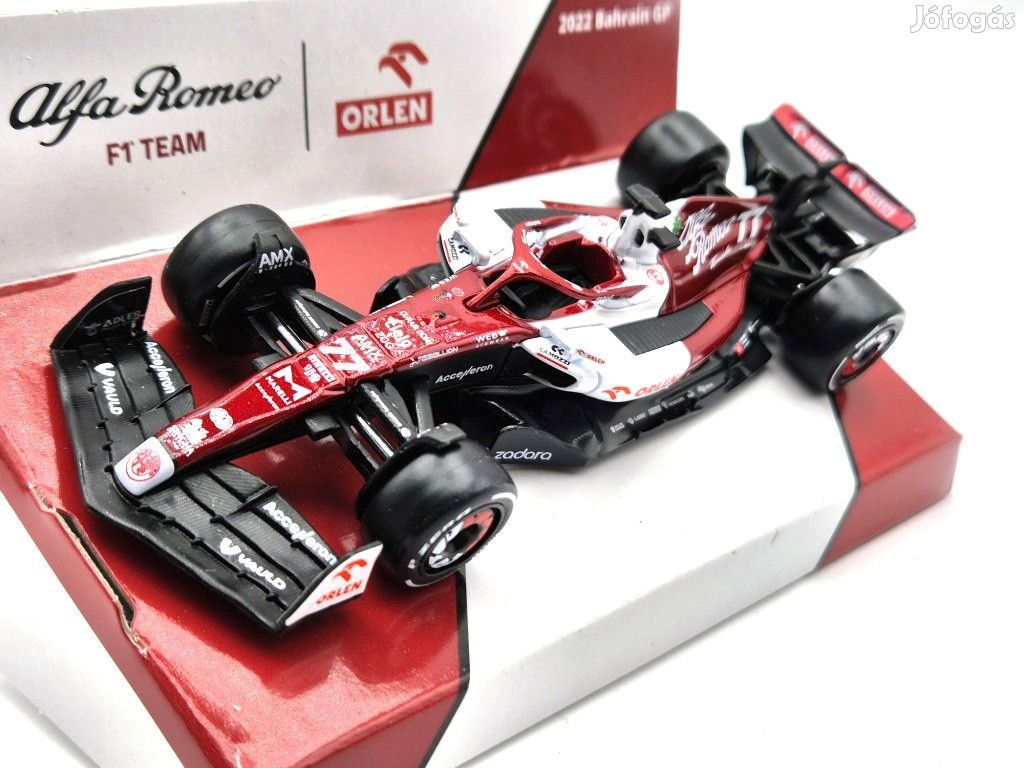 Alfa Romeo F1 C42 #77 (2022) - Valtteri Bottas - Bburago - 1:43