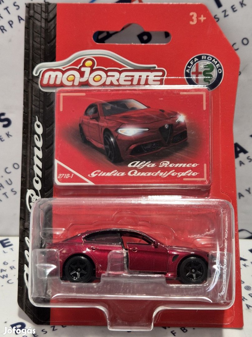 Alfa Romeo Giulia Quadrifoglio (2016) - piros -  Majorette - 1:64